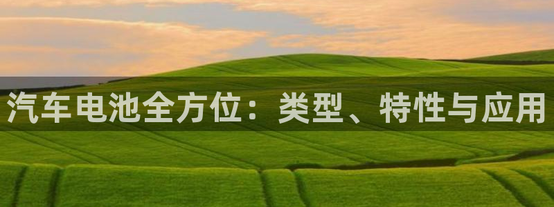 优发国际手机app下载安装最新版：汽车电池全方位：类型、特性与应用